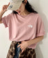 THE NORTH FACE(ザ・ノースフェイス)/ビッグロゴ プリント バンダナ 半袖 Tシャツ/M'S BANDANA S/S R/TEE | IM2251068 | ピンク