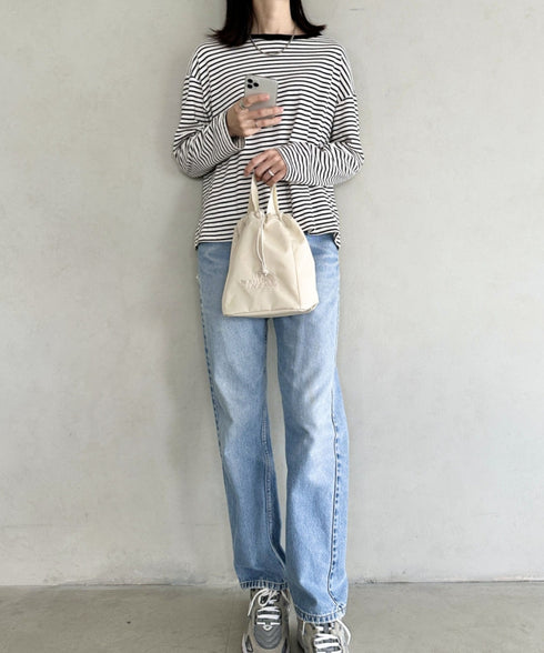 THE NORTH FACE(ザ・ノースフェイス)/巾着 ショルダーバッグ バケットバッグ/WL BUCKET BAG MINI | IL1212005 | アイボリー