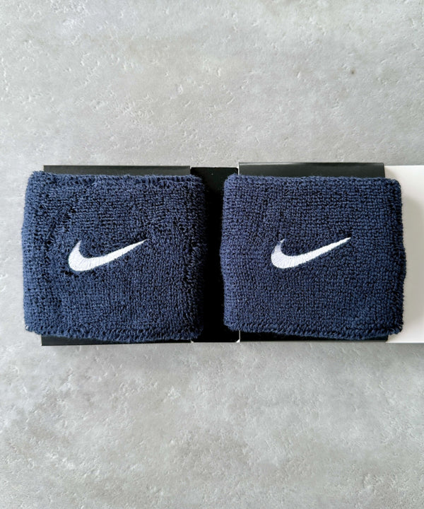 NIKE(ナイキ)/2個セット スウッシュ 刺繍 無地 リストバンド 2パック | IL4212001 | ネイビー