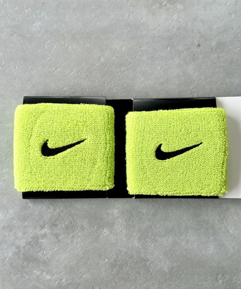 NIKE(ナイキ)/2個セット スウッシュ 刺繍 無地 リストバンド 2パック | IL4212001 | グリーン