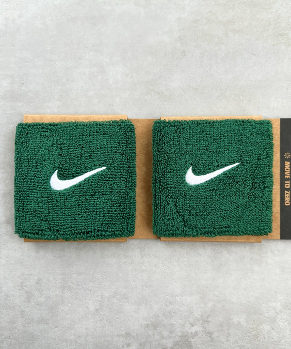 NIKE(ナイキ)/2個セット スウッシュ 刺繍 無地 リストバンド 2パック | IL4212001 | ダークグリーン