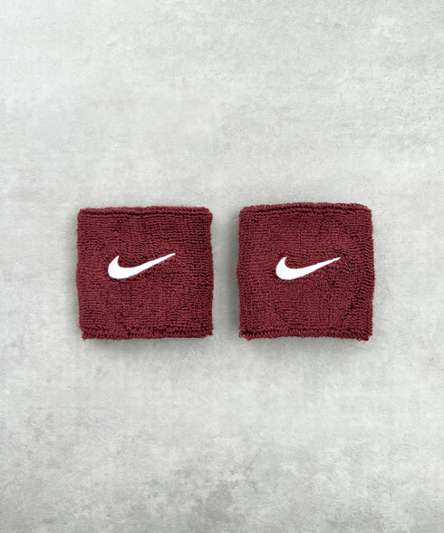NIKE(ナイキ)/2個セット スウッシュ 刺繍 無地 リストバンド 2パック | IL4212001 | バーガンディー