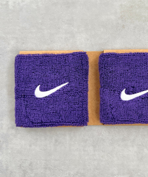 NIKE(ナイキ)/2個セット スウッシュ 刺繍 無地 リストバンド 2パック | IL4212001 | パープル