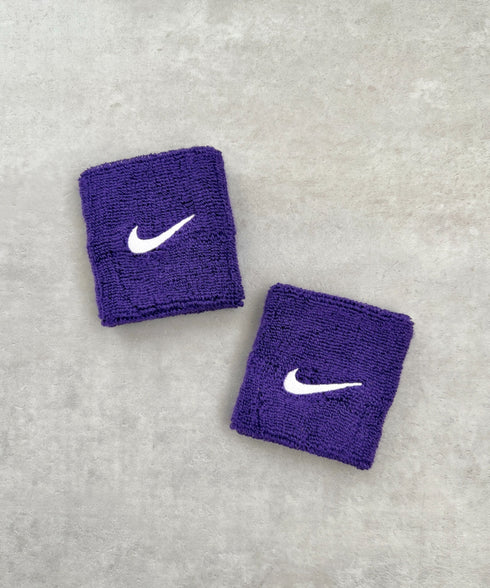 NIKE(ナイキ)/2個セット スウッシュ 刺繍 無地 リストバンド 2パック | IL4212001 | パープル
