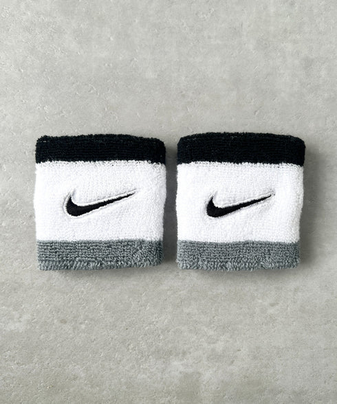 NIKE(ナイキ)/2個セット スウッシュ 刺繍 無地 リストバンド 2パック | IL4212001 | ホワイト系その他