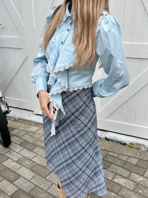 volume lace point tops | SL2243660 | ブルー