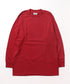 PRO CLUB(プロクラブ) / 6.5オンス スーパーヘビーウェイト クルーネック 長袖 無地 ロンT / Heavyweight Cotton Long Crew Neck T-Shirt | IM2213016 | バーガンディー