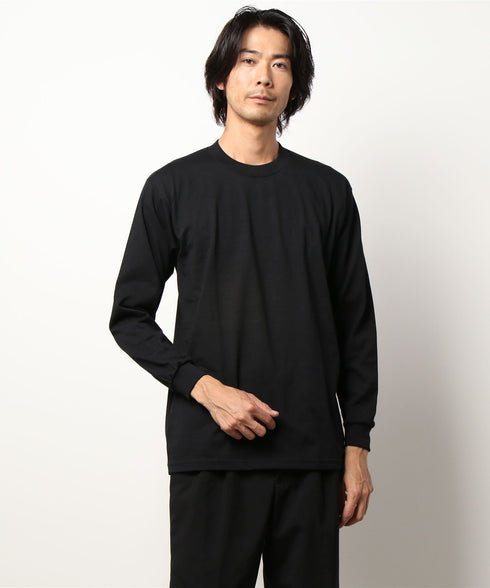 PRO CLUB(プロクラブ) / 6.5オンス スーパーヘビーウェイト クルーネック 長袖 無地 ロンT / Heavyweight Cotton Long Crew Neck T-Shirt | IM2213016 | ブラック