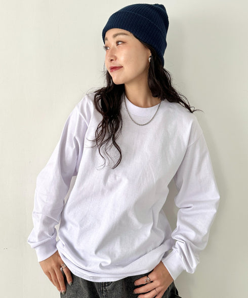 PRO CLUB(プロクラブ) / 6.5オンス スーパーヘビーウェイト クルーネック 長袖 無地 ロンT / Heavyweight Cotton Long Crew Neck T-Shirt | IM2213016 | ホワイト