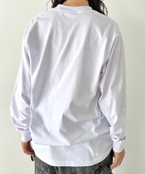 PRO CLUB(プロクラブ) / 6.5オンス スーパーヘビーウェイト クルーネック 長袖 無地 ロンT / Heavyweight Cotton Long Crew Neck T-Shirt | IM2213016 | ホワイト