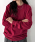 PRO CLUB(プロクラブ) / 6.5オンス スーパーヘビーウェイト クルーネック 長袖 無地 ロンT / Heavyweight Cotton Long Crew Neck T-Shirt | IM2213016 | バーガンディー