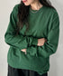 PRO CLUB(プロクラブ) / 6.5オンス スーパーヘビーウェイト クルーネック 長袖 無地 ロンT / Heavyweight Cotton Long Crew Neck T-Shirt | IM2213016 | ダークグリーン