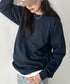 PRO CLUB(プロクラブ) / 6.5オンス スーパーヘビーウェイト クルーネック 長袖 無地 ロンT / Heavyweight Cotton Long Crew Neck T-Shirt | IM2213016 | ネイビー