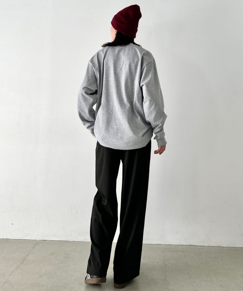 PRO CLUB(プロクラブ) / 6.5オンス スーパーヘビーウェイト クルーネック 長袖 無地 ロンT / Heavyweight Cotton Long Crew Neck T-Shirt | IM2213016 | グレー