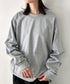 PRO CLUB(プロクラブ) / 6.5オンス スーパーヘビーウェイト クルーネック 長袖 無地 ロンT / Heavyweight Cotton Long Crew Neck T-Shirt | IM2213016 | グレー