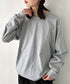 PRO CLUB(プロクラブ) / 6.5オンス スーパーヘビーウェイト クルーネック 長袖 無地 ロンT / Heavyweight Cotton Long Crew Neck T-Shirt | IM2213016 | グレー