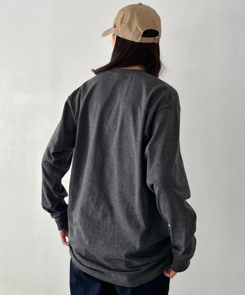 PRO CLUB(プロクラブ) / 6.5オンス スーパーヘビーウェイト クルーネック 長袖 無地 ロンT / Heavyweight Cotton Long Crew Neck T-Shirt | IM2213016 | チャコールグレー