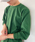 PRO CLUB(プロクラブ) / 6.5オンス スーパーヘビーウェイト クルーネック 長袖 無地 ロンT / Heavyweight Cotton Long Crew Neck T-Shirt | IM2213016 | ダークグリーン