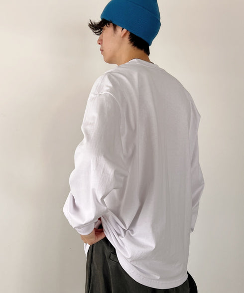 PRO CLUB(プロクラブ) / 6.5オンス スーパーヘビーウェイト クルーネック 長袖 無地 ロンT / Heavyweight Cotton Long Crew Neck T-Shirt | IM2213016 | ホワイト