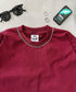 PRO CLUB(プロクラブ) / 6.5オンス スーパーヘビーウェイト クルーネック 長袖 無地 ロンT / Heavyweight Cotton Long Crew Neck T-Shirt | IM2213016 | バーガンディー