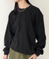 PRO CLUB (プロクラブ) / ヘビーウェイト サーマル ワッフル ロンT 8.1オンス / Heavyweight Cotton Long Sleeve Thermal Top | IM2213017 | ブラック