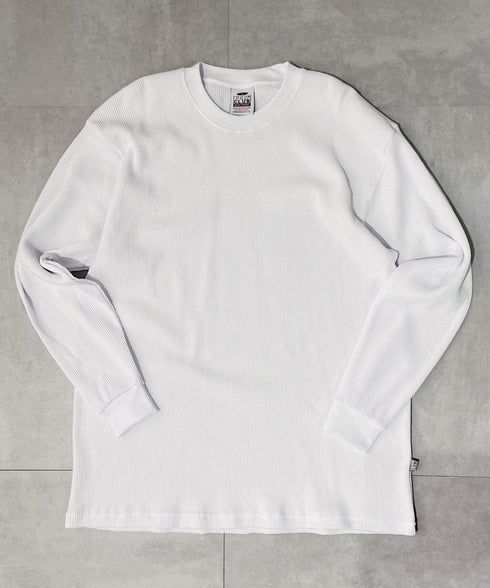 PRO CLUB (プロクラブ) / ヘビーウェイト サーマル ワッフル ロンT 8.1オンス / Heavyweight Cotton Long Sleeve Thermal Top | IM2213017 | ホワイト
