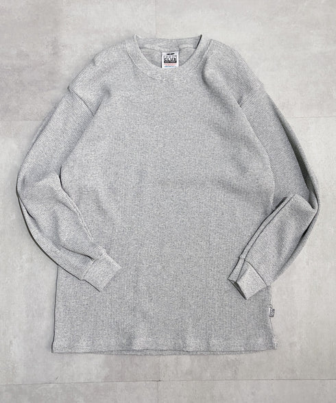 PRO CLUB (プロクラブ) / ヘビーウェイト サーマル ワッフル ロンT 8.1オンス / Heavyweight Cotton Long Sleeve Thermal Top | IM2213017 | グレー