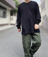 PRO CLUB (プロクラブ) / ヘビーウェイト サーマル ワッフル ロンT 8.1オンス / Heavyweight Cotton Long Sleeve Thermal Top | IM2213017 | ブラック