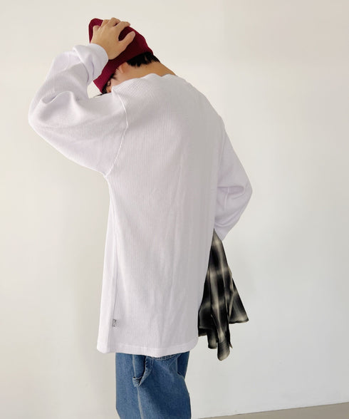 PRO CLUB (プロクラブ) / ヘビーウェイト サーマル ワッフル ロンT 8.1オンス / Heavyweight Cotton Long Sleeve Thermal Top | IM2213017 | ホワイト