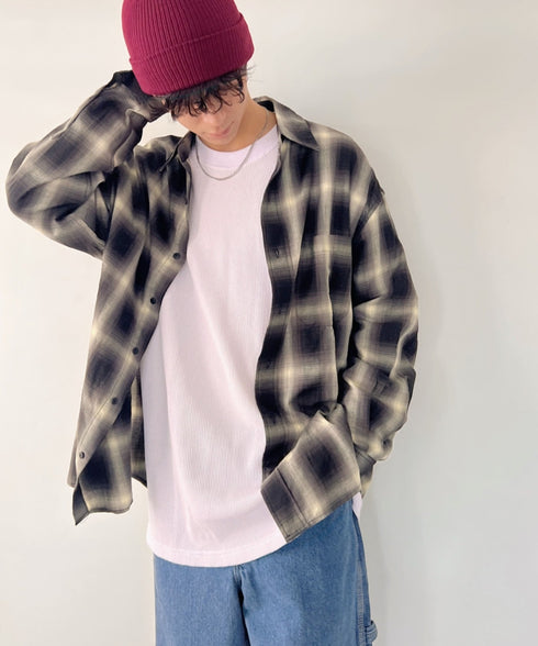 PRO CLUB (プロクラブ) / ヘビーウェイト サーマル ワッフル ロンT 8.1オンス / Heavyweight Cotton Long Sleeve Thermal Top | IM2213017 | ホワイト