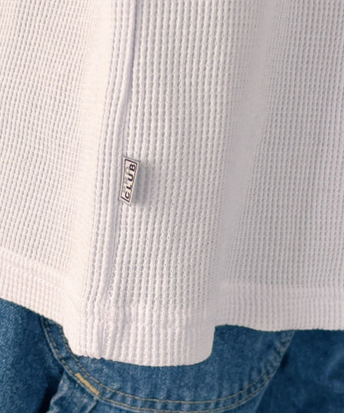 PRO CLUB (プロクラブ) / ヘビーウェイト サーマル ワッフル ロンT 8.1オンス / Heavyweight Cotton Long Sleeve Thermal Top | IM2213017 | ホワイト