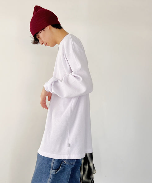 PRO CLUB (プロクラブ) / ヘビーウェイト サーマル ワッフル ロンT 8.1オンス / Heavyweight Cotton Long Sleeve Thermal Top | IM2213017 | ホワイト