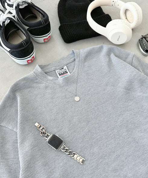 PRO CLUB (プロクラブ) / ヘビーウェイト サーマル ワッフル ロンT 8.1オンス / Heavyweight Cotton Long Sleeve Thermal Top | IM2213017 | グレー