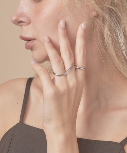 2WAYダブルフィンガーリング/double finger ring | IS4213056 | シルバー
