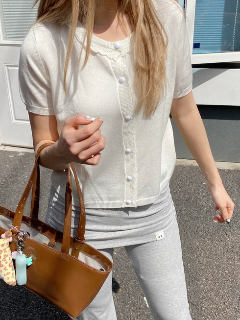 フリルヘムカーディガン | SL2252604 | ホワイト