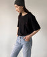 TOMMY HILFIGER(トミーヒルフィガー) / Core Flag Tee フラッグロゴ刺繍 半袖 Tシャツ | IL2222012 | ブラック