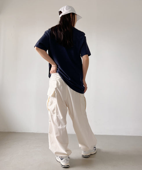 TOMMY HILFIGER(トミーヒルフィガー) / Core Flag Tee フラッグロゴ刺繍 半袖 Tシャツ | IL2222012 | ネイビー