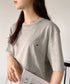 TOMMY HILFIGER(トミーヒルフィガー) / Core Flag Tee フラッグロゴ刺繍 半袖 Tシャツ | IL2222012 | グレー