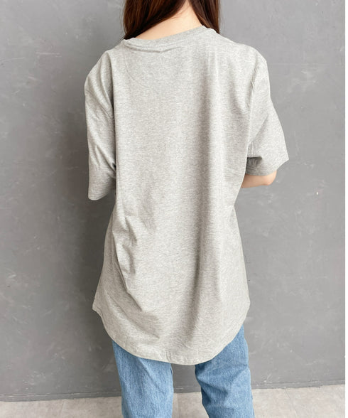 TOMMY HILFIGER(トミーヒルフィガー) / Core Flag Tee フラッグロゴ刺繍 半袖 Tシャツ | IL2222012 | グレー