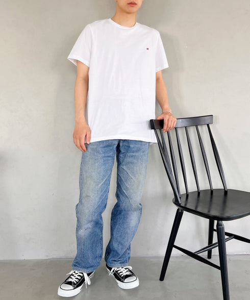 TOMMY HILFIGER(トミーヒルフィガー) / Core Flag Tee フラッグロゴ刺繍 半袖 Tシャツ | IL2222012 | ホワイト