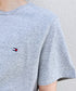 TOMMY HILFIGER(トミーヒルフィガー) / Core Flag Tee フラッグロゴ刺繍 半袖 Tシャツ | IL2222012 | グレー