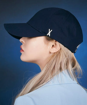 VARZAR(バザール)/Stud logo over fit ball cap/スタッズ ロゴ オーバーフィット ベースボール キャップ | IL5221041 | ネイビー
