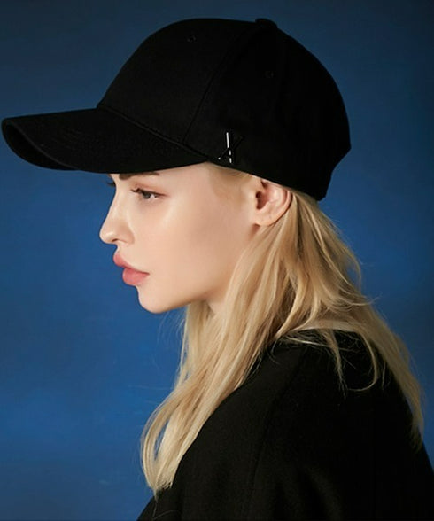 VARZAR(バザール)/Stud logo over fit ball cap/スタッズ ロゴ オーバーフィット ベースボール キャップ | IL5221041 | ブラック