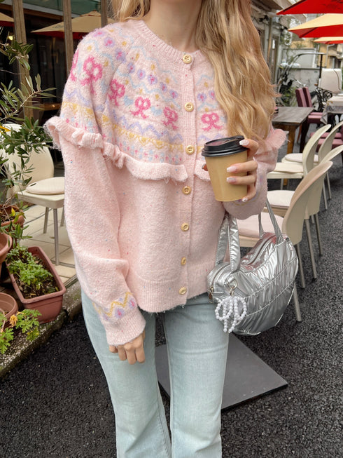 lovely ribbon frill cardigan | SL2243639 | ピンク