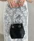 glitter metallic shoulder Bag／グリッターメタリック巾着ショルダーバッグ パーティーバッグ | CL1221909 | ブラック