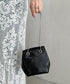 glitter metallic shoulder Bag／グリッターメタリック巾着ショルダーバッグ パーティーバッグ | CL1221909 | ブラック