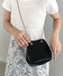 glitter metallic shoulder Bag／グリッターメタリック巾着ショルダーバッグ パーティーバッグ | CL1221909 | ブラック