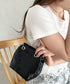 glitter metallic shoulder Bag／グリッターメタリック巾着ショルダーバッグ パーティーバッグ | CL1221909 | ブラック