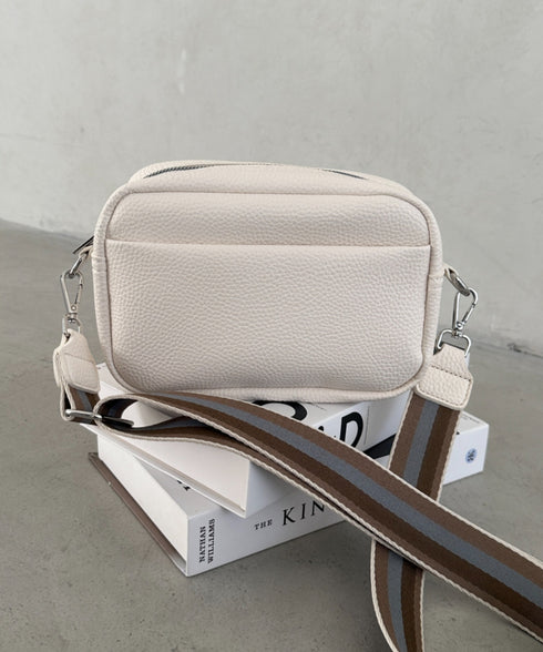 square leather shoulder bag／PUスクエアミニショルダーバッグ | CL1223288 | アイボリー