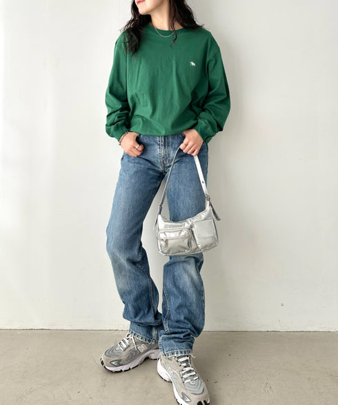 POLOCHAMPS/ポロチャンプス 別注 ワンポイント刺繍 オーバーサイズ ロンT | CL2223297 | ダークグリーン